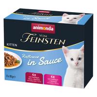 8x85 g Animonda vom Feinsten Kitten Raffinesse szószban nedves macskatáp mix