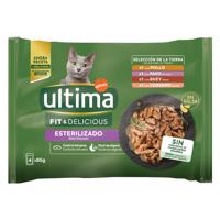 96x85 g Ultima Cat óriási árenegdménnyel! nedves macskatáp - Sterilized húsváltozatok