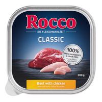 9x300g Rocco Classic Marha & csirke tálcás nedves kutyatáp 8+1 ingyen