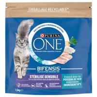 PURINA ONE Sterilizált macska érzékeny tengeri halak - 1,5 kg